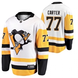 Men Pittsburgh Penguins 77 Jeff Carter 2021 White Jersey