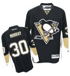 Penguins #30 Matt Murray Black Home Stitched NHL Jersey