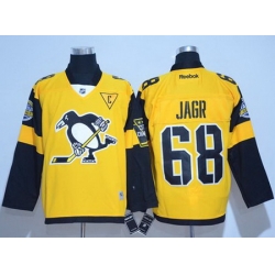 Penguins #68 Jaromir Jagr Gold 2017 Stadium Series Stitched NHL Jersey