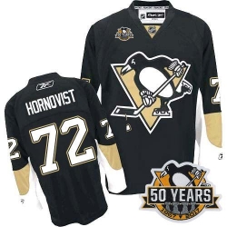 Penguins #72 Patric Hornqvist Black Home 50th Anniversary Stitched NHL Jersey