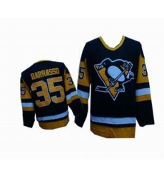 Pittsburgh Penguins 35 Borrasso Black Jerseys Throwback