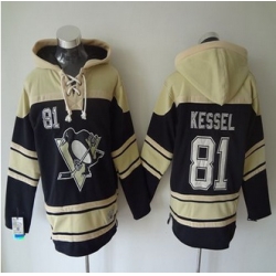 Pittsburgh Penguins #81 Phil Kessel Black Sawyer Hooded Sweatshirt Stitched NHL jersey