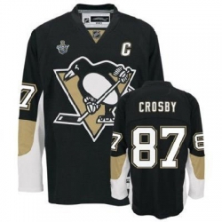 RBK Pittsburgh Penguins SIDNEY CROSBY STANLEY CUP #87 Hockey Jersey black