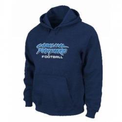 NFL Mens Nike Carolina Panthers Font Pullover Hoodie Blue