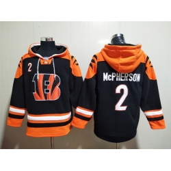 NFL Men Cincinnati Bengals 2 Evan McPherson Stitched Hoodie