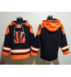 NFL Men Cincinnati Bengals Blank Stitched Hoodie