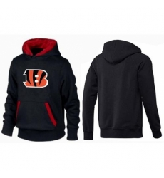 NFL Mens Nike Cincinnati Bengals Logo Pullover Hoodie BlackRed