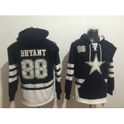 Men Nike Dallas Cowboys Dez Bryant 88 NFL Winter Thick Hoodie