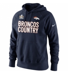 NFL Denver Broncos Nike 2015 AFC Conference Champions Broncos Country Hoodie Navy