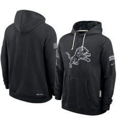 Men Detroit Lions Black 2026 Salute to Service Sideline Dri FIT Pullover Hoodie Men Detroit Lions Black 2026 Salute to Service Sideline Dri FIT Pullover Hoodie