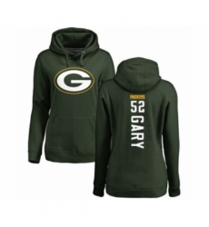 Football Womens Green Bay Packers 52 Rashan Gary Green Backer Hoodie