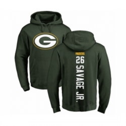 Football Green Bay Packers 26 Darnell Savage Jr Green Backer Hoodie