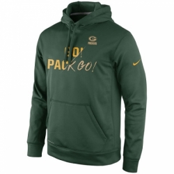 NFL Green Bay Packers Nike Gold Collection KO Pullover Performance Hoodie Green