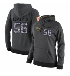 NFL Womens Nike Jacksonville Jaguars 56 Dante Fowler Jr Stitched Black Anthracite Salute to Service Player Performance Hoodie