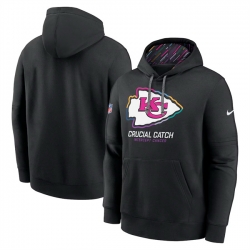 Men Kansas City Chiefs Black 2024 Crucial Catch Club Pullover Hoodie