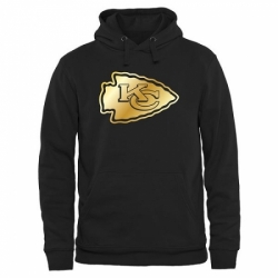 NFL Mens Kansas City Chiefs Pro Line Black Gold Collection Pullover Hoodie