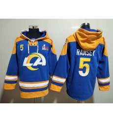 NFL Men Los Angeles Rams 5 Jalen Ramsey Stitched Hoodie