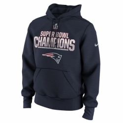 NFL Mens New England Patriots Nike Navy Super Bowl LI Champions Celebration Respect Pullover Hoodie