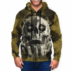 Saints Mens Zip Hooded Sweatshirt