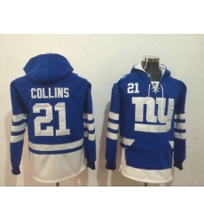 Men Nike New York Giants  Landon Collins 21 NFL Winter Thick Hoodie