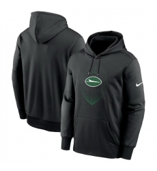 Men New York Jets Black Icon Performance Pullover Hoodie