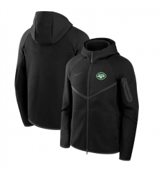 Men New York Jets Black Tech Fleece Full Zip Windrunner Hoodie Men New York Jets Black Tech Fleece Full Zip Windrunner Hoodie