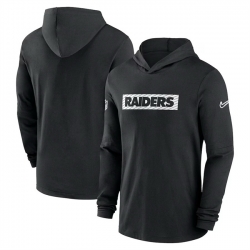 Men Las Vegas Raiders Black Sideline Performance Hoodie