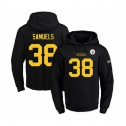 Football Mens Pittsburgh Steelers 38 Jaylen Samuels BlackGold No Name Number Pullover Hoodie