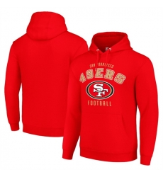Men San Francisco 49ers Starter Scarlet Logo Pullover Hoodie