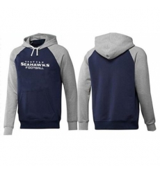 NFL Mens Nike Seattle Seahawks English Version Pullover Hoodie NavyGrey