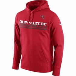 NFL Mens Tampa Bay Buccaneers Nike Sideline Circuit Red Pullover Hoodie