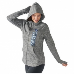 NFL Tennessee Titans G III 4Her by Carl Banks Womens Recovery Full Zip Hoodie Gray