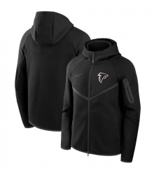 Men Atlanta Falcons Black Tech Fleece Full Zip Windrunner Hoodie Men Atlanta Falcons Black Tech Fleece Full Zip Windrunner Hoodie