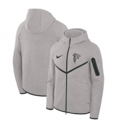 Men Atlanta Falcons Grey Tech Fleece Windrunner Full Zip Hoodie