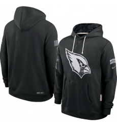 Men Arizona Cardinals Black 2026 Salute to Service Sideline Dri FIT Pullover Hoodie
