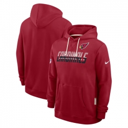 Men Arizona Cardinals Cardinal Sideline Standard Issue Top Prospect Dri FIT Hoodie