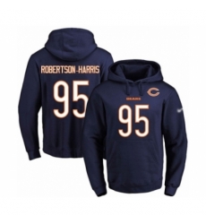 Football Mens Chicago Bears 95 Roy Robertson Harris Navy Blue Name Number Pullover Hoodie