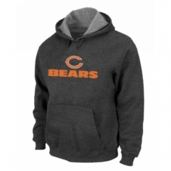 NFL Mens Nike Chicago Bears Authentic Logo Pullover Hoodie Dark Grey