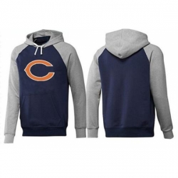 NFL Mens Nike Chicago Bears Logo Pullover Hoodie NavyGrey