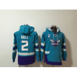 Men Charlotte Hornets #2 Lamelo Ball Pullover NBA Hoodie