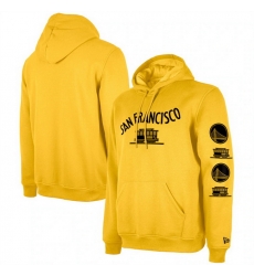 Men Golden State Warriors Yellow 2023 24 City Edition Pullover Hoodie