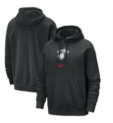 Men Miami Heat Black 2023 24 City Edition Essential Club Pullover Hoodie