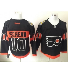 Flyers 10 Brayden Schenn Black Reebok Jersey