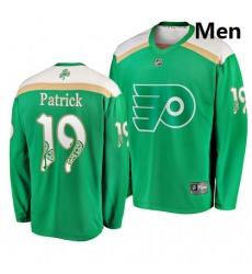 Flyers 19 Nolan Patrick Green 2019 St  Patrick Day Adidas Jersey