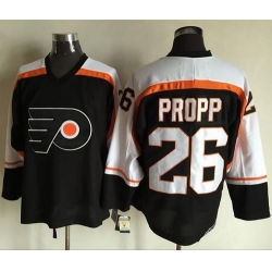 Flyers #26 Brian Propp Black CCM Throwback Stitched NHL Jersey