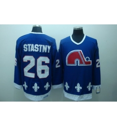 Quebec Nordiques 26 Paul Stastny Blue Jerseys CCM