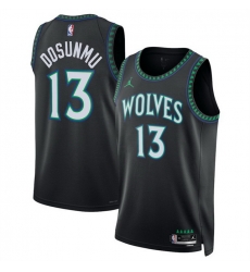 Men Minnesota Timberwolves  13 Ayo Dosunmu Black 2026 27 Statement Edition Stitched Basketball Jersey