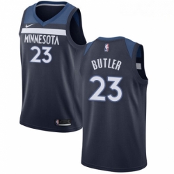 Mens Nike Minnesota Timberwolves 23 Jimmy Butler Swingman Navy Blue Road NBA Jersey Icon Edition 