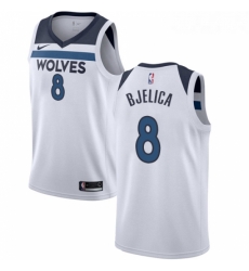 Womens Nike Minnesota Timberwolves 8 Nemanja Bjelica Authentic White NBA Jersey Association Edition 