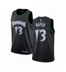 Youth Minnesota Timberwolves 13 Shabazz Napier Swingman Black Hardwood Classics Jersey 